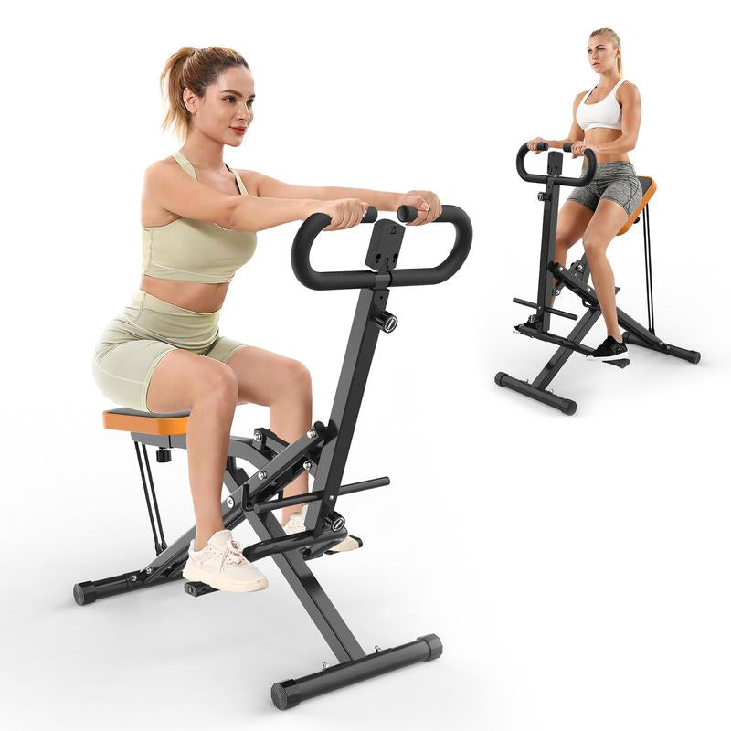 Home Squat Machine with Adjustable Resistance Bands, Rodeocore Exercise Equipment for Glutes, Thighs, and Core, Foldable Design, 330LBS Capacity, Ideal for Ab, Back, and Leg Press, Perfect Christmas Gift