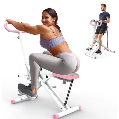 Home Squat Machine with Adjustable Resistance Bands, Rodeocore Exercise Equipment for Glutes, Thighs, and Core, Foldable Design, 330LBS Capacity, Ideal for Ab, Back, and Leg Press, Perfect Christmas Gift