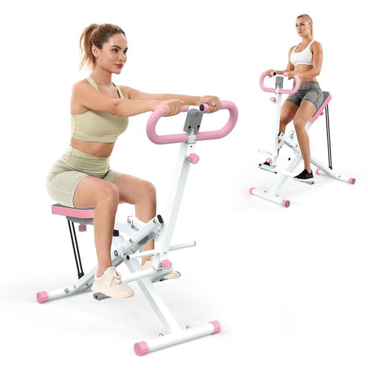 Home Squat Machine with Adjustable Resistance Bands, Rodeocore Exercise Equipment for Glutes, Thighs, and Core, Foldable Design, 330LBS Capacity, Ideal for Ab, Back, and Leg Press, Perfect Christmas Gift